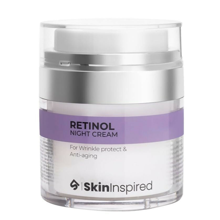 SkinInspired Retinol Night Cream For Wrinkles & Anti-Aging | Grocsy