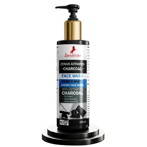 Zenius Activated Charcoal Face Wash for Cleanse Face Dirt and Improve Skin | Grocsy