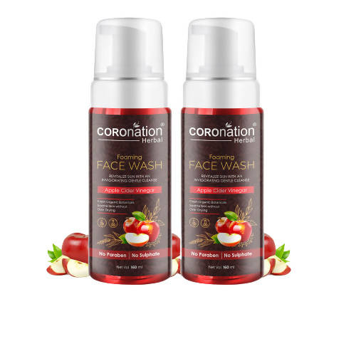 Coronation Herbal Apple Cider Vinegar Foaming Face Wash | Grocsy