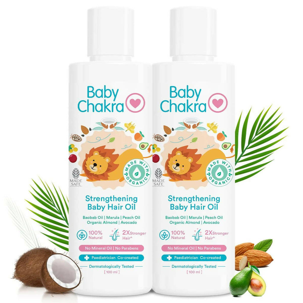 BabyChakra Strengthening Baby Hair Oil | Grocsy
