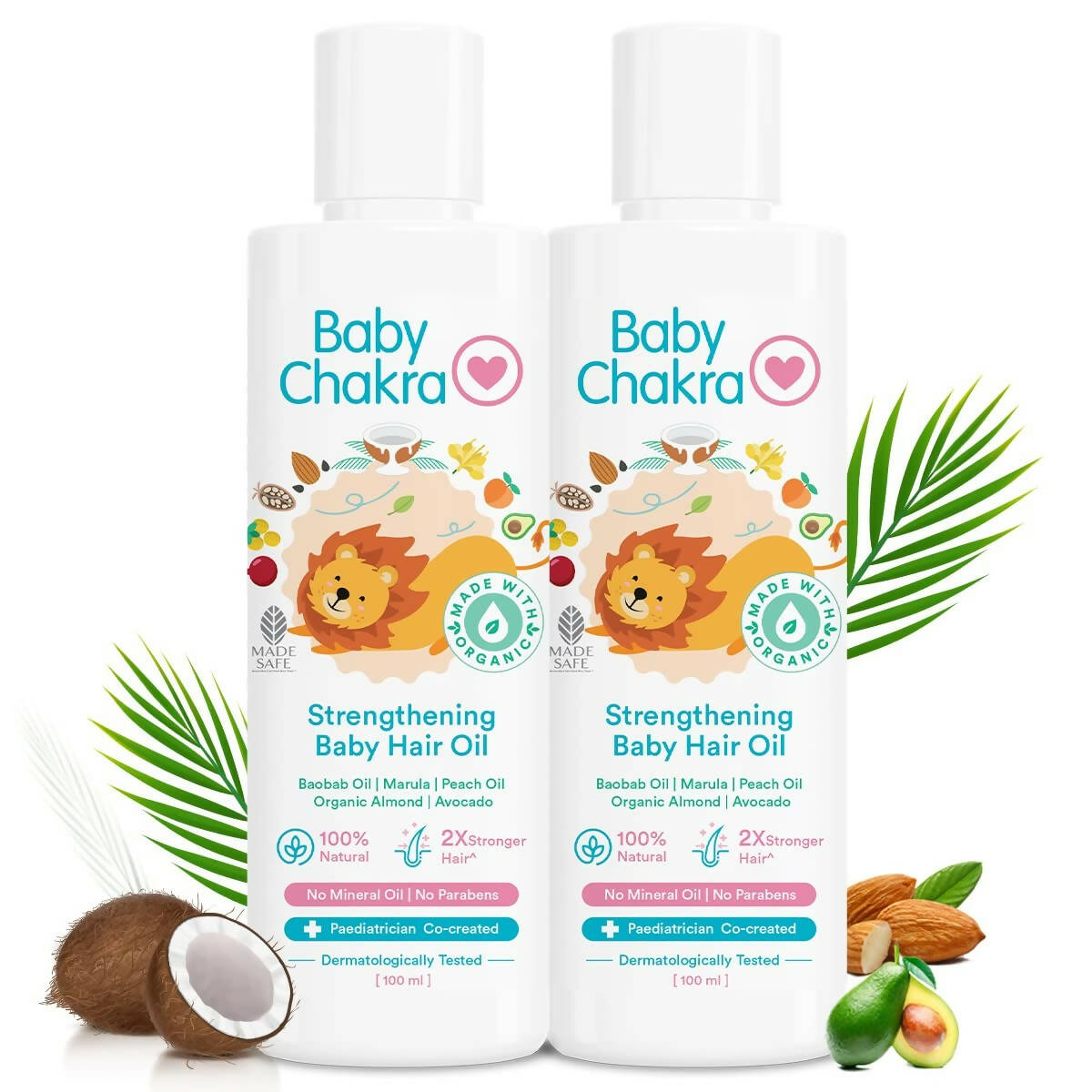 BabyChakra Strengthening Baby Hair Oil | Grocsy