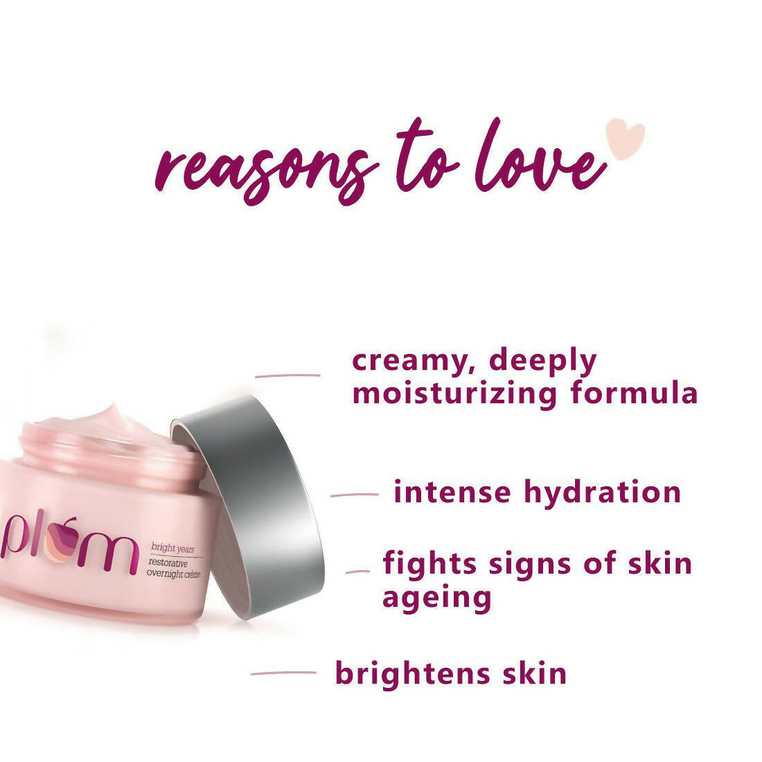 Plum Bright Years Restorative Overnight Creme | Grocsy