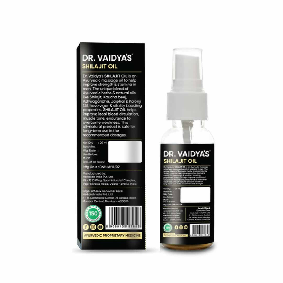 Dr. Vaidya's SJ Oil for Men: Enhance Power & Stamina With the Natural Oil | Grocsy