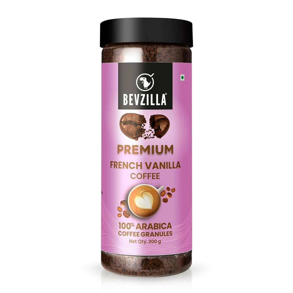 Bevzilla Premium French Vanilla Coffee Powder 100% Arabica | Grocsy