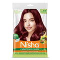 Nisha Creme Hair Color for Women - Burgundy | Grocsy