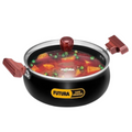 Hawkins Futura Cook N Serve Handi, Hard Anodised Biryani Handi with Glass Lid Non-Stick Saucepan | Grocsy