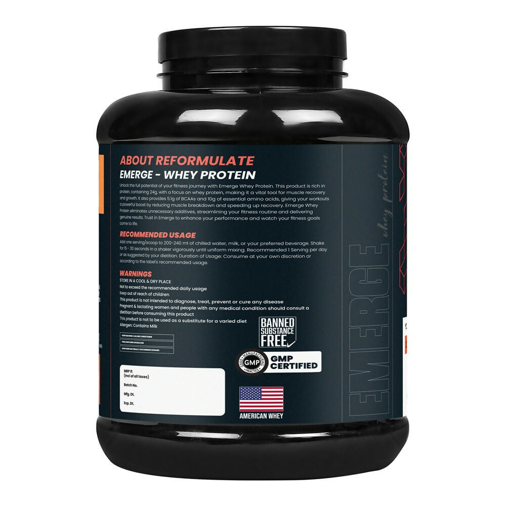 Reformulate Emerge I Whey Protein I Your Daily Meal Replacement Formula I 20 G I Protein I 5.1 G Bcaa's I 10 G Eaa's - Cold Coffee | Grocsy