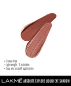 Lakme Absolute Explore Liquid Eye Shadow - Pink Champagne & Copper Glitter | Grocsy