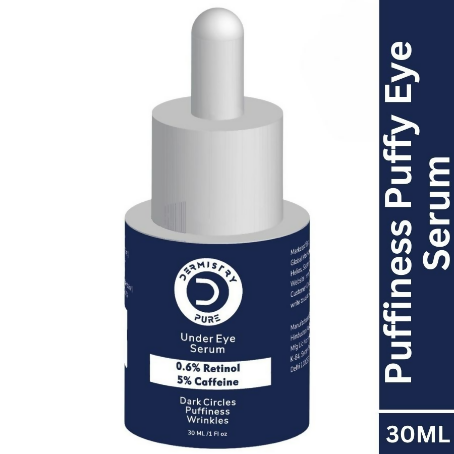 Dermistry 0.6% Retinol 5% Caffeine Under Eye Face Serum | Grocsy