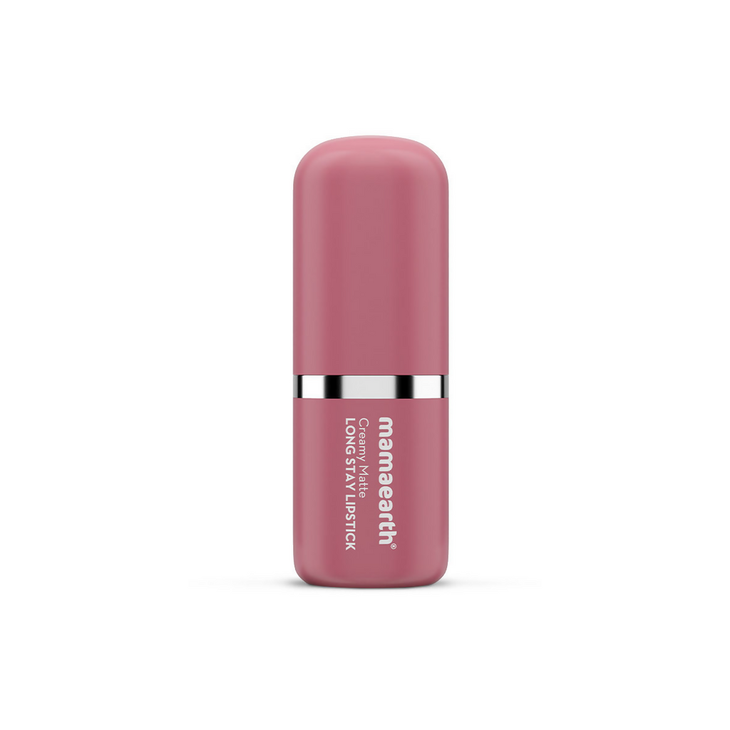 Mamaearth Creamy Matte Long Stay Lipstick - Mauve Bloom | Grocsy