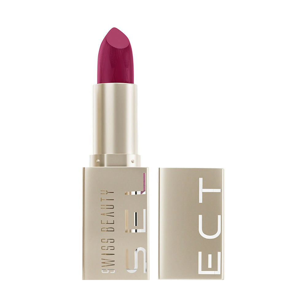 Swiss Beauty Select Creme Touch Hydrating Lipstick - 10 Pleasing Plum | Grocsy