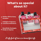 The Love Co. Japanese Cherry Blossom Bath And Body Care Gift Set Box Kit | Grocsy