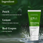 Globus Naturals Refreshing Face Wash with Peach & Red Grapes | Grocsy