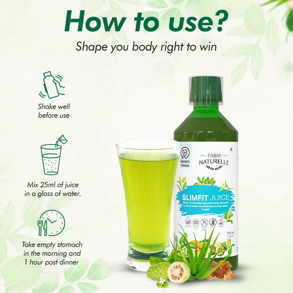 Farm Naturelle Slimfit Juice - Boosts Metabolism and Supports Weight Loss | Grocsy