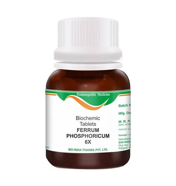 Bio India Homeopathy Ferrum Phosphoricum Biochemic Tablets | Grocsy