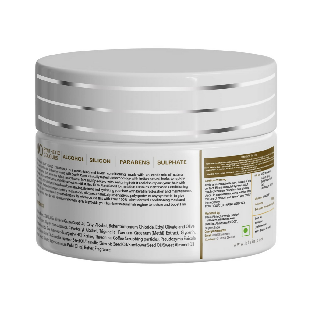 Ktein Natural Chemical Free Plant Derived Conditioning Hair Masks | Grocsy