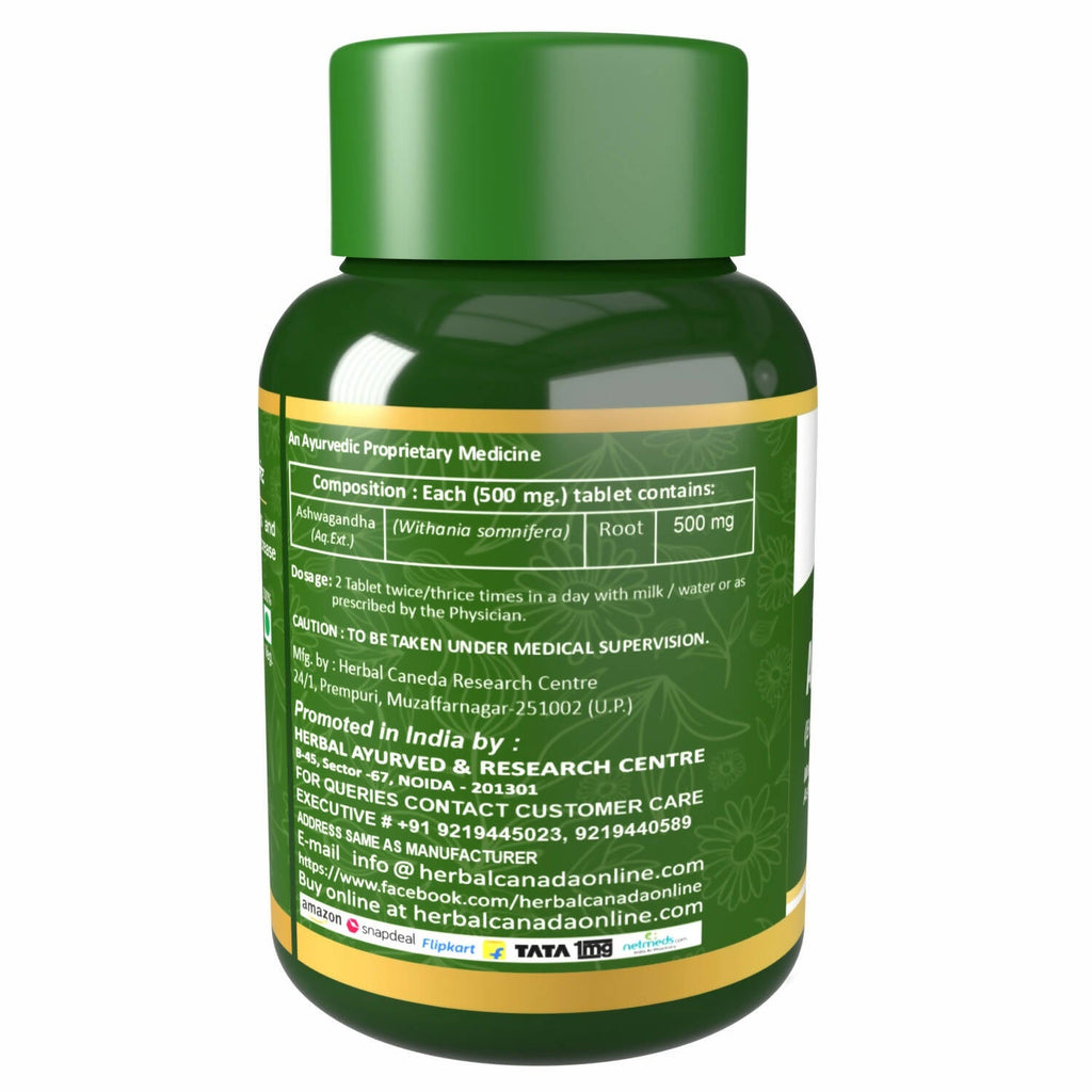 Herbal Canada Ashwagandha Extract Tablets | Grocsy