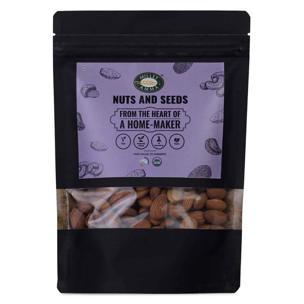 Millet Amma Organic Almonds (Badam) | Grocsy