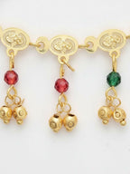NVR Women Gold Plated Multicolour Minimal chain | Grocsy