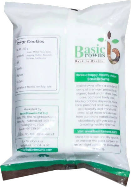 BasicBrowns Jowar Cookies | Grocsy