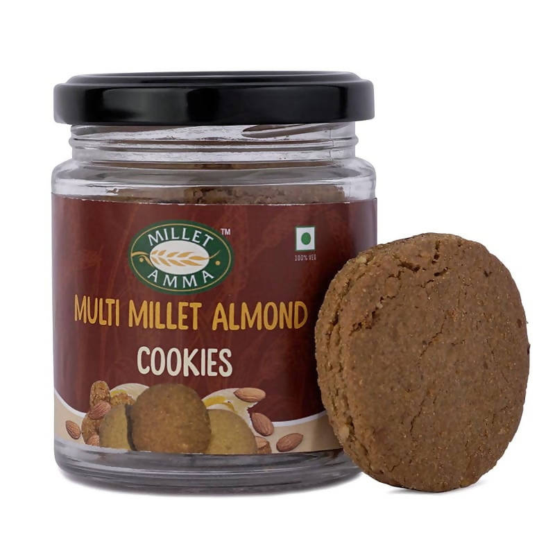 Millet Amma Multi Millet Almond Cookies | Grocsy