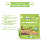 Nutriorg Certified Organic Wheatgrass Powder | Grocsy