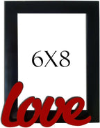 Art Street - Love Table Photo Frame Red & Black For Valentine's Day Gift | Grocsy