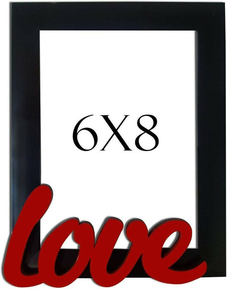 Art Street - Love Table Photo Frame Red & Black For Valentine's Day Gift | Grocsy