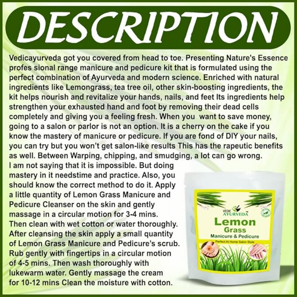 VedicAyurveda Lemon Grass Kit | Grocsy