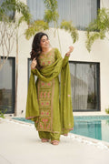 Joban Fashion Perot Kurta Set Silk Sequins , Zari, Coding & Thread Embroidered work | Grocsy