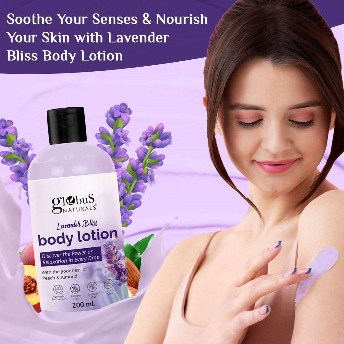 Globus Naturals Lavender Bliss Body Lotion | Grocsy