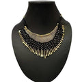 MS Fashion India Traditional Black Color Threaded Necklace For Women | Grocsy