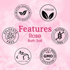 VedicAyurveda Rose Bath Salt | Grocsy