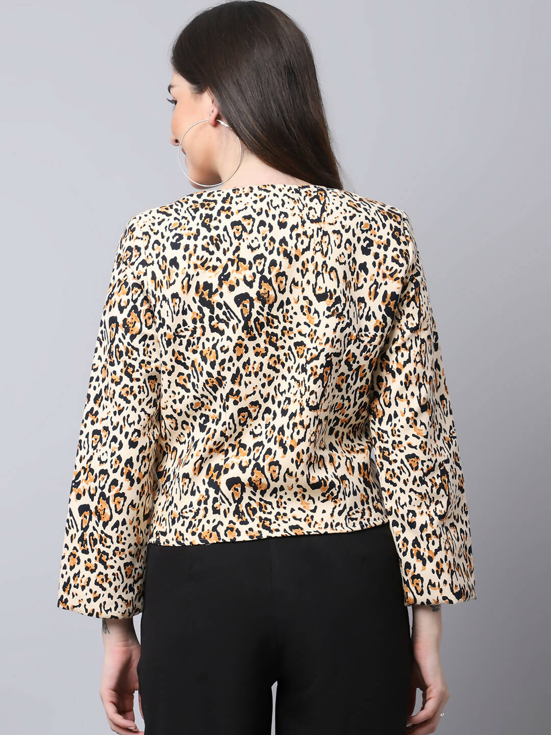 Even Apparels Multi 100% Viscose Open Front Statement Women's Jacket | Grocsy