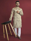 Anaita Multicolour Printed Pure Silk Straight Kurta | Grocsy