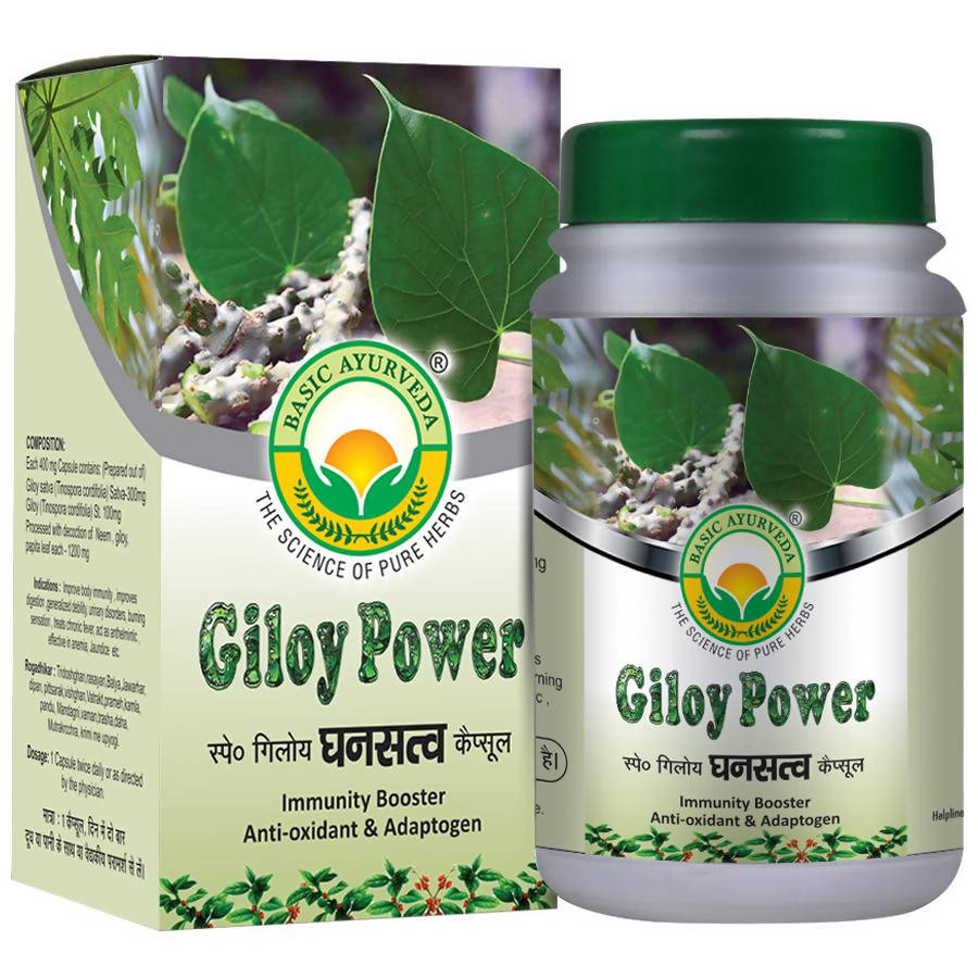 Basic Ayurveda Giloy Power Capsules | Grocsy