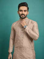 Traditional Golden Wedding Wear Indian Kurta for Men by Infinity Export | Grocsy