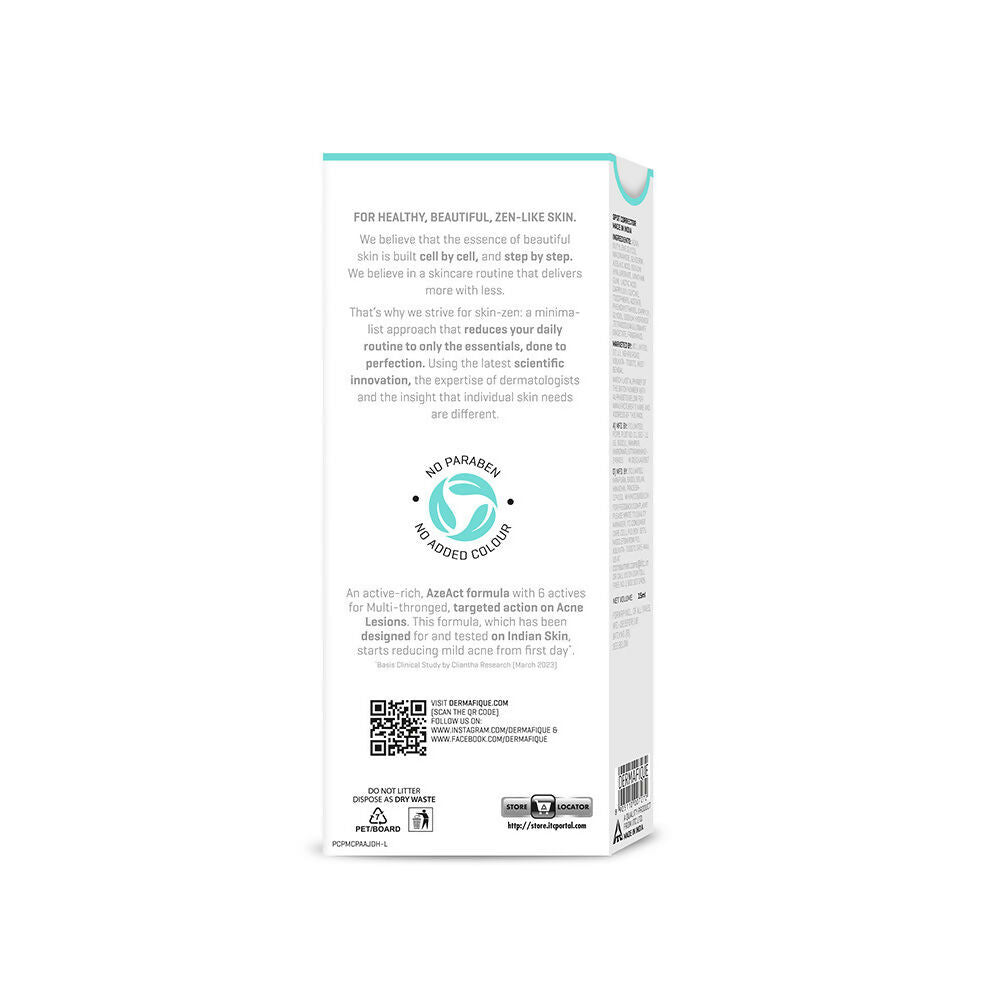 Dermafique Acne Avert Spot Corrector Face Serum | Grocsy