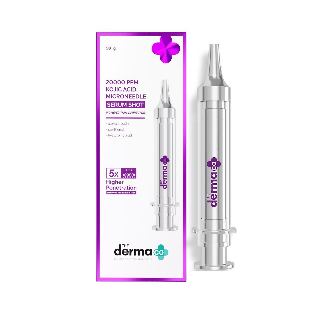 The Derma Co 20000 PPM Kojic Acid Microneedle Face Serum Shot for Pigmentation & Skin Renewal | Grocsy