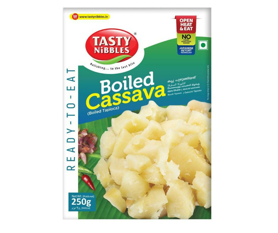 Tasty Nibbles Ready to Eat Boiled Kappa / Tapioca / Cassava | Grocsy
