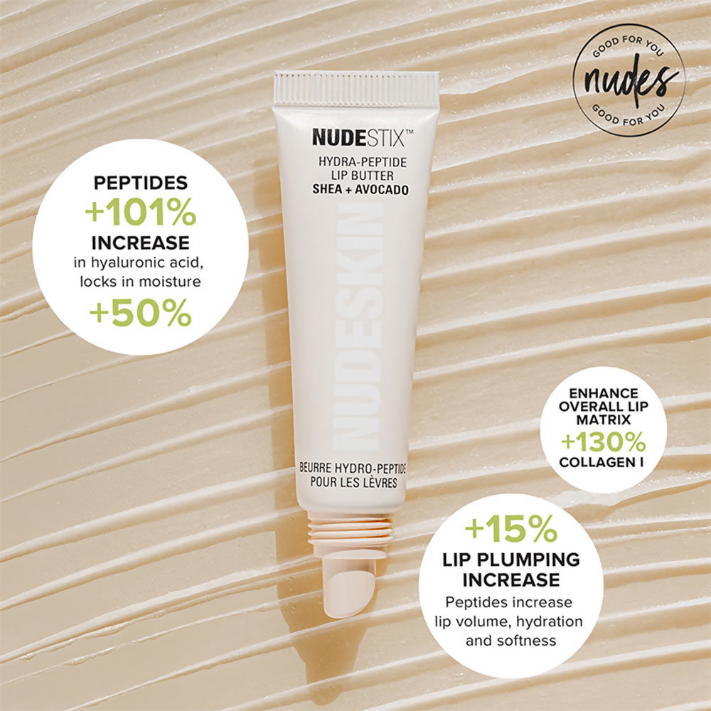 Nudestix Hydra-Peptide Lip Butter - Avocado + Shea | Grocsy