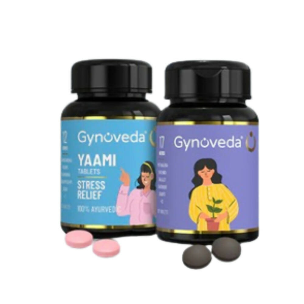 Gynoveda Yaami Ayurvedic Tablets & Jeehv Ayurvedic Tablets Combo | Grocsy