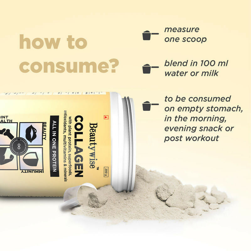 Beautywise All In One Collagen Proteins - Banana Caramel | Grocsy
