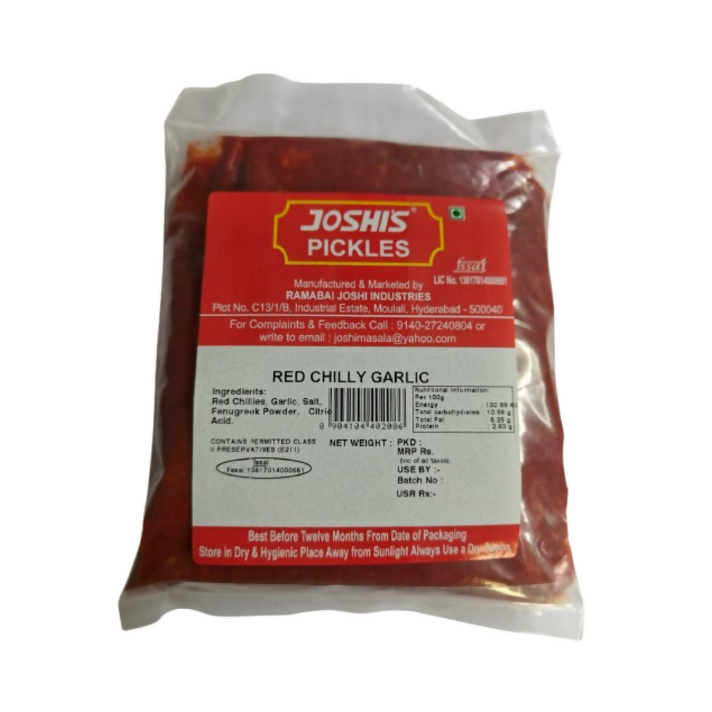 Joshi's Pickles Redchilly Garlic Pickle