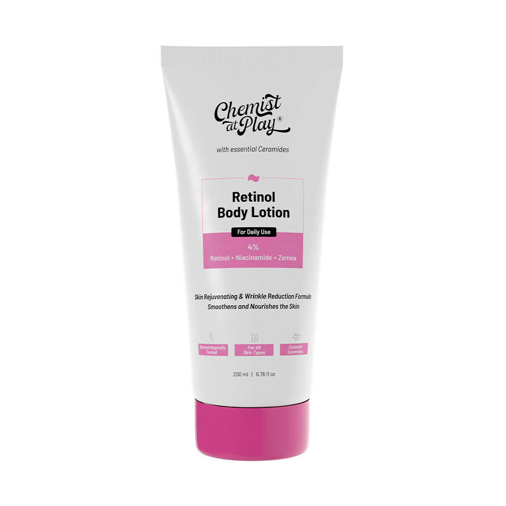 Chemist At Play Retinol Anti-Aging Body Lotion + Exfoliating Body Scrub Combo | Grocsy