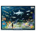 Nesta Toys Aquatic Life Jigsaw Puzzle for Kids, Jumbo Floor Puzzle, Educational Toy (6+ Years) | Grocsy