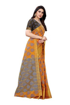 Vamika Mustard Jari Work Cotton Silk Saree (RIDHIMA MUSTARD) | Grocsy