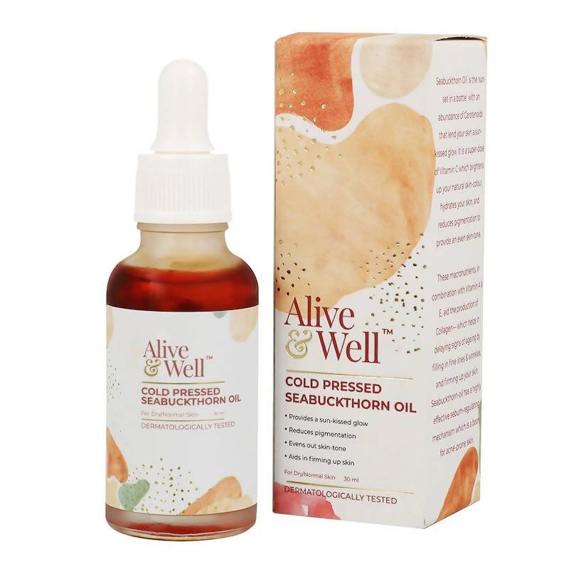 Alive & Well Cold Pressed Seabuckthorn Face Oil | Grocsy