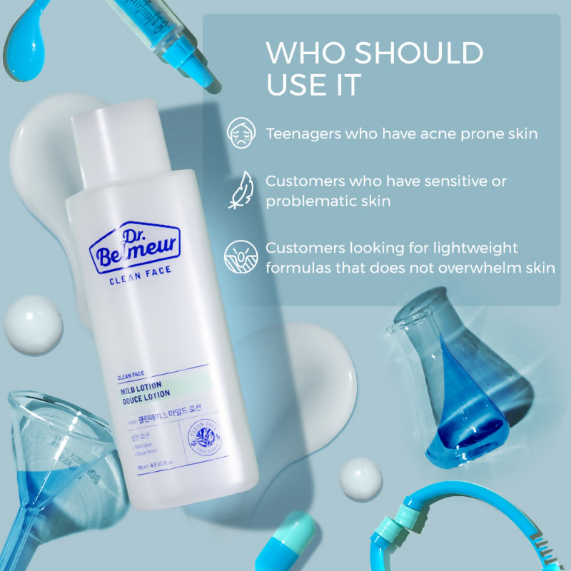 The Face Shop Dr.Belmeur Clean Face Mild Lotion With Squalane | Grocsy
