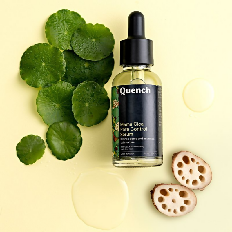 Quench Pore Control Serum with Cica & Korean Ginseng Controls Excess Oil & Acne | Grocsy